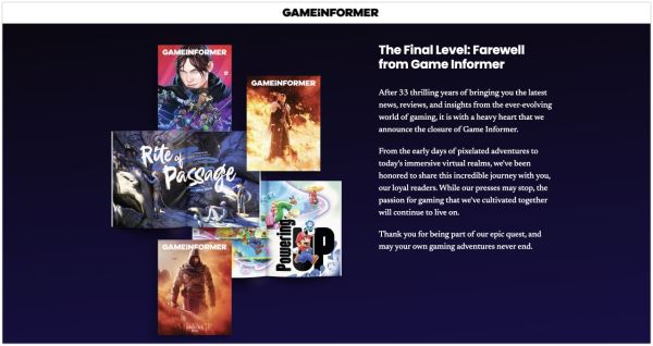 Издание Game Informer неожиданно закрыли «одним днем» после 33 лет работы